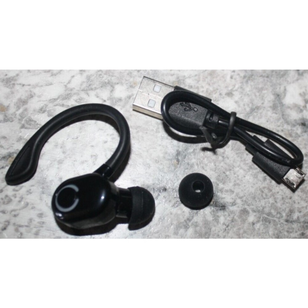 Single-Ear In Ear Bluetooth Headphone Black Audio & Calls NIP